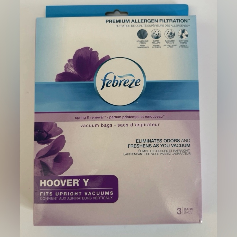Febreze Hoover Vacuum Bags Uptight Size Y Spring And Renewal Set Of 2